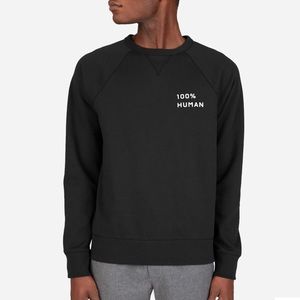100% Human French Terry Sweatshirt in Small Print